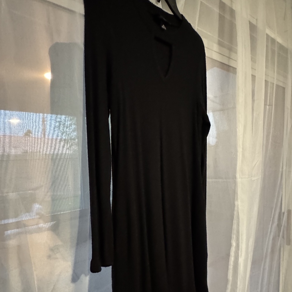 IZ Byer Black Knit Dress | Long Sleeve Sweater Dress